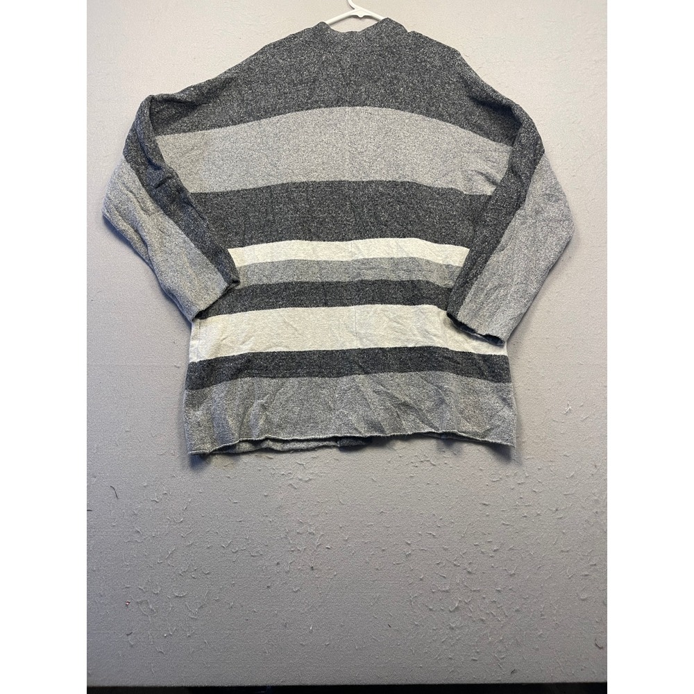 Old Navy Cardigan Knit Grey White Striped XL Womens - Picture 3 of 8